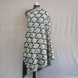 Black Jamawar Pashmina Shawl