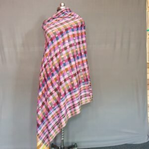 Pure Pashmina Multicolored Embroidered Shawl – Timeless Handwoven Luxury from Kashmir