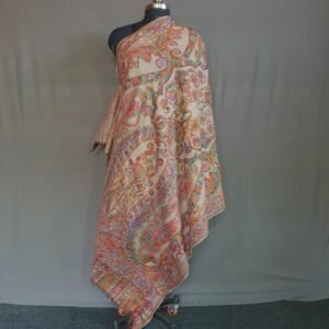 Pure Pashmina Multicolored Embroidered Shawl – Painted Grace